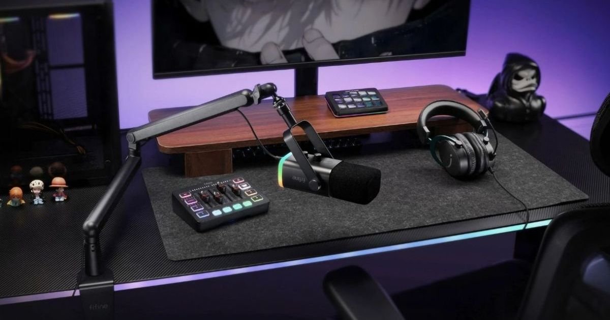Fifine AmpliGame: Conheça os microfones AM8, A6T e A6V