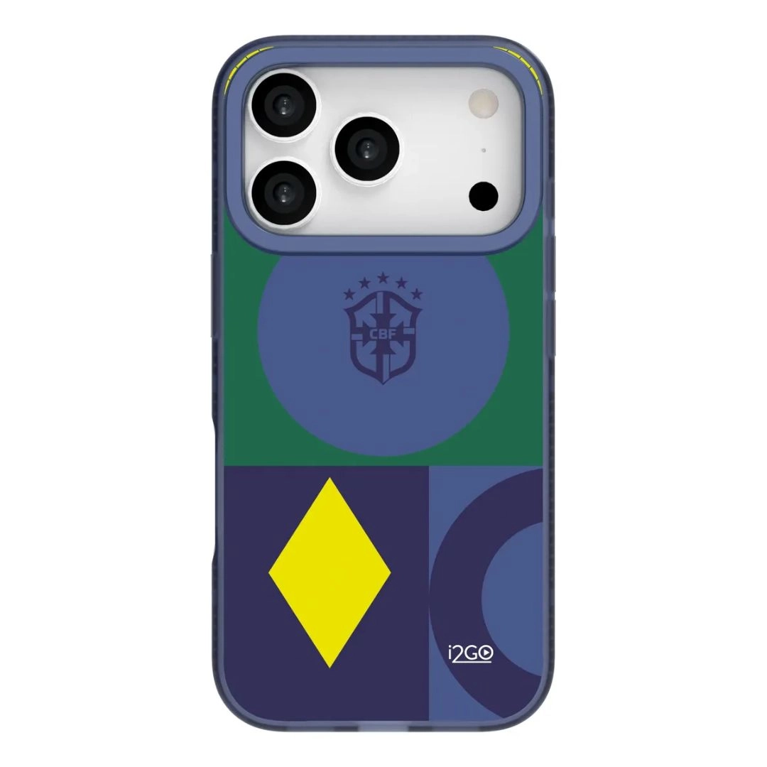 Capa I2go Iphone 17 Pro Cbf Seleção Brasileira Com Magsafe