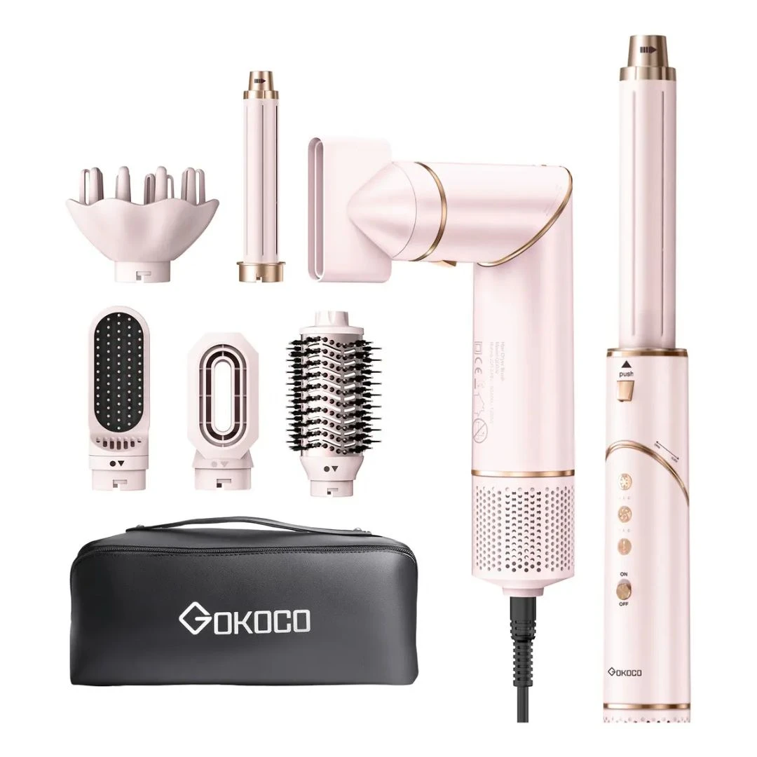 Secador De Cabelo Gokoco 7 Em 1 Escova Hot Air Styler